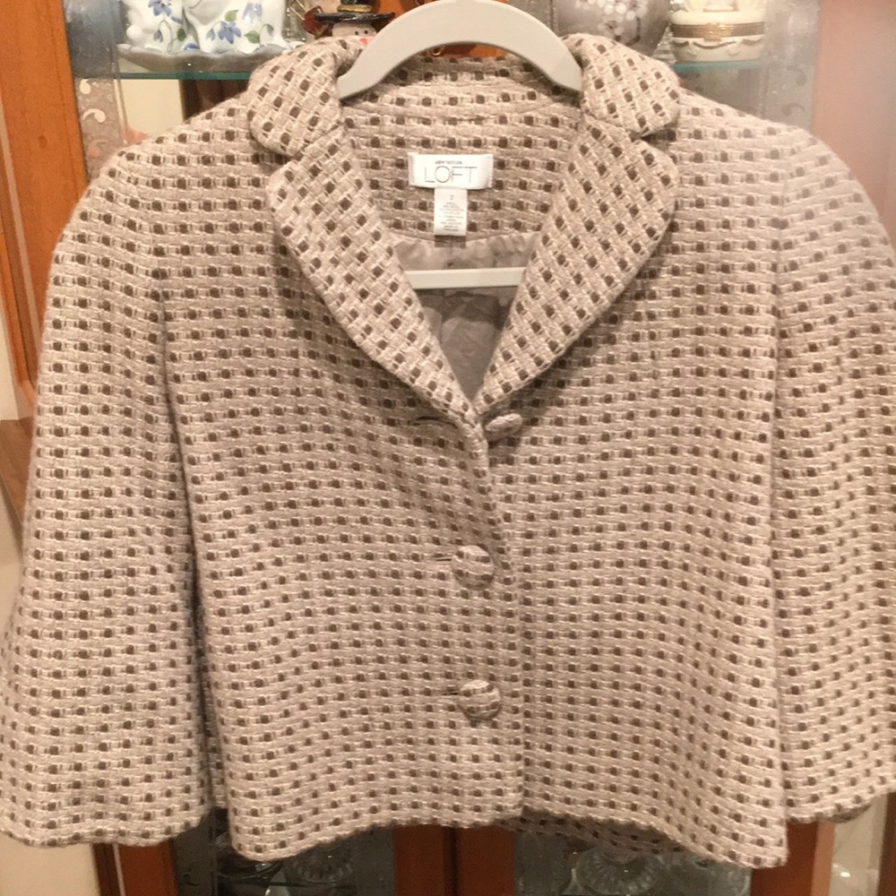 Loft crop vintage swing jacket